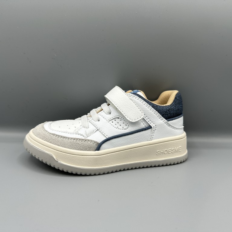 041 Shoesme sneakers wit blauw