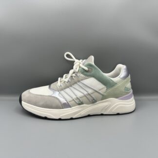 076 Tamaris sneakers wit grijs groen
