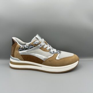 078 Tamaris comfort sneakers blauw cognac