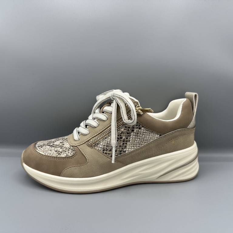 082 Tamaris sneakers beige snake