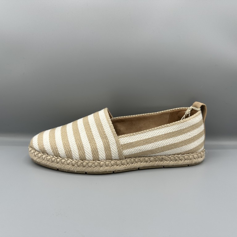 085 Tamaris espadrilles beige wit