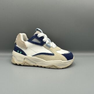 088 Bunnies jr. sneakers wit beige blauw