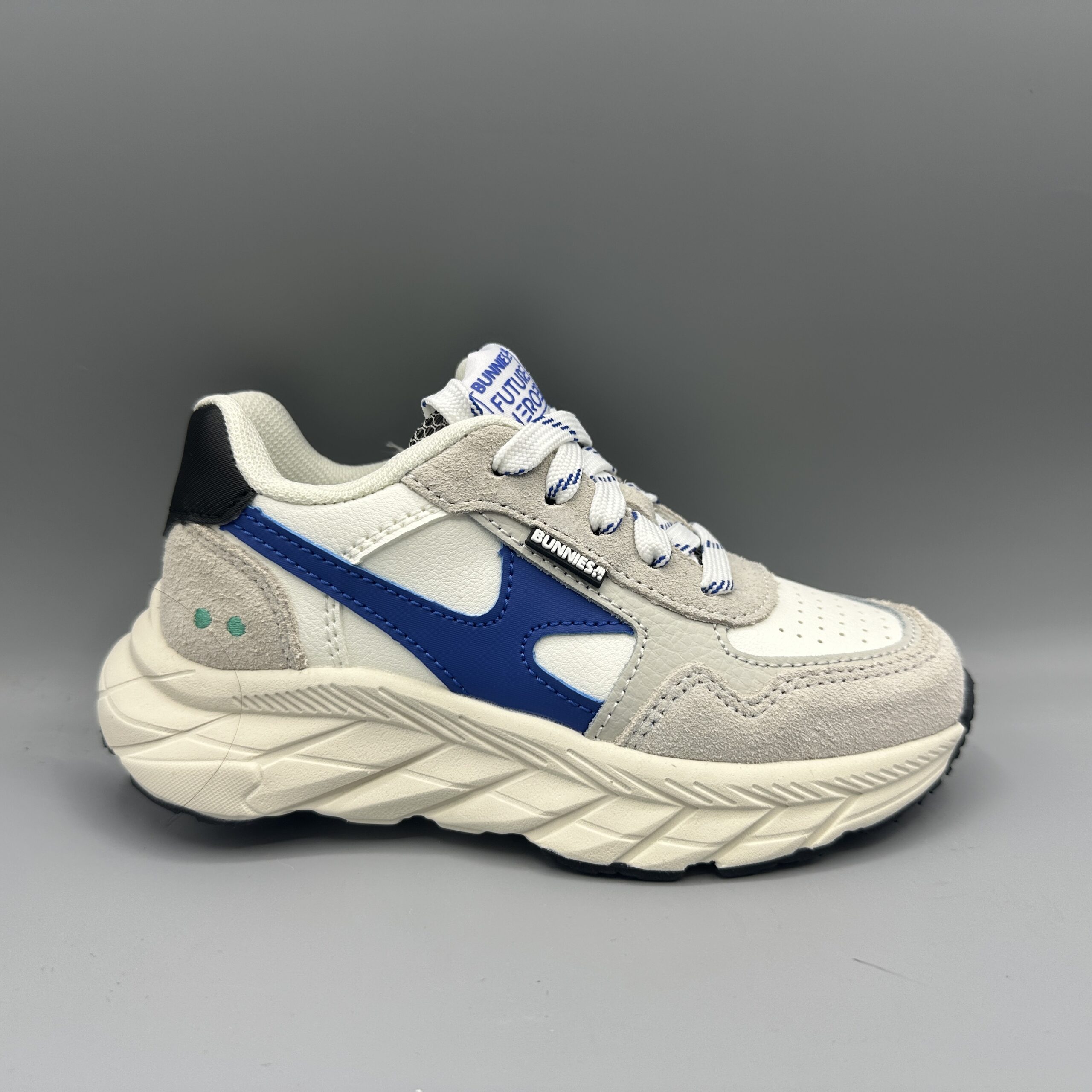 091 Bunnies jr. sneakers wit beige blauw