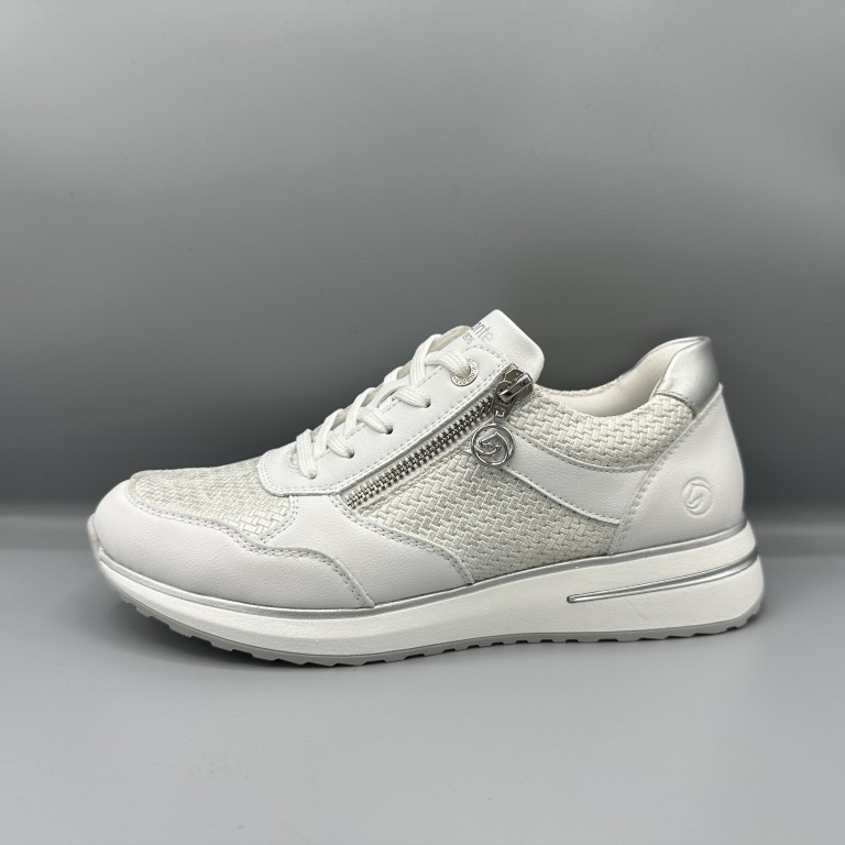 123 Remonte sneakers wit zilver