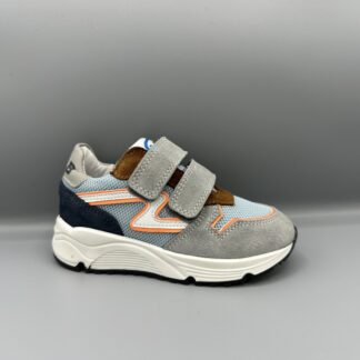 141 Develab schoenen met klittenband grijs blauw