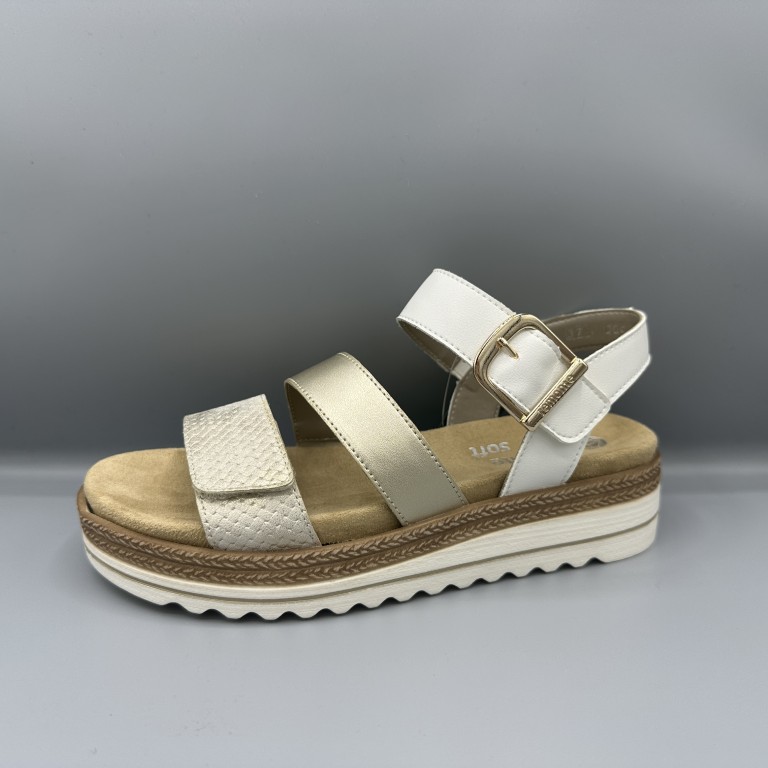 144 Remonte sandalen goud wit