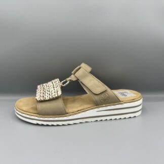 183 Rieker slippers beige multicolor