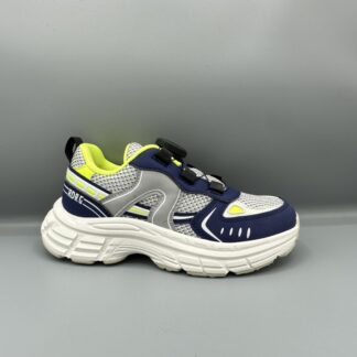 216 Red Rag schoenen met draaiknop grijs blauw geel