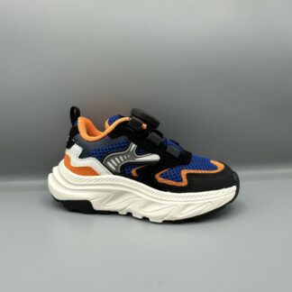 218 Red Rag schoenen met draaiknop blauw oranje zwart