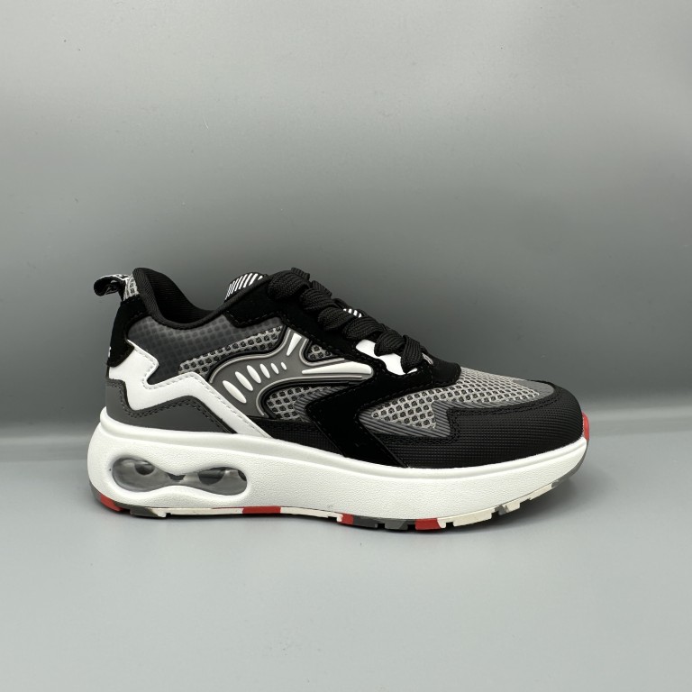 221 Red Rag sneakers zwart grijs