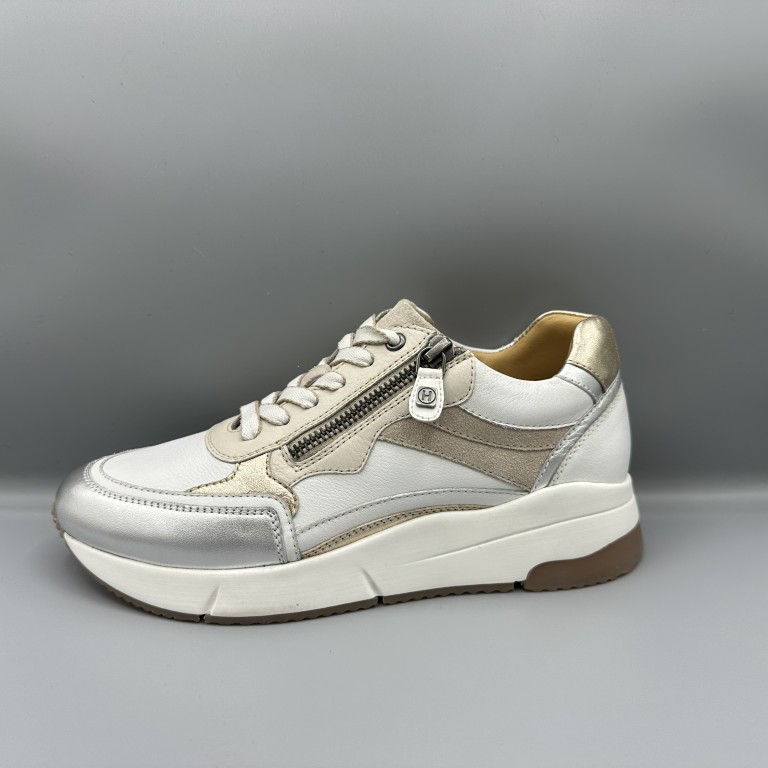 223 Helioform sneakers wit zilver beige