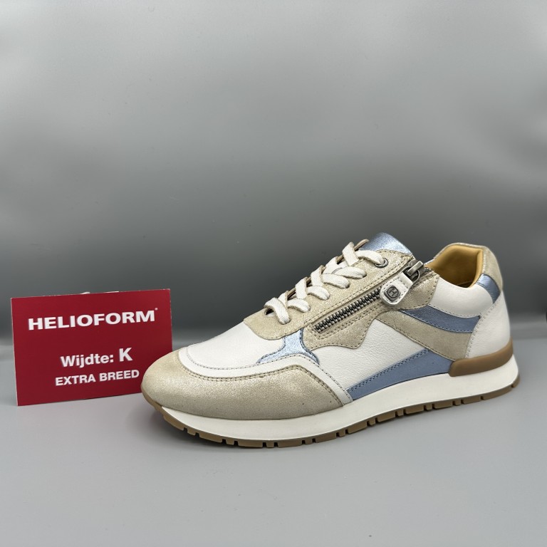 227 Helioform sneakers wit beige blauw