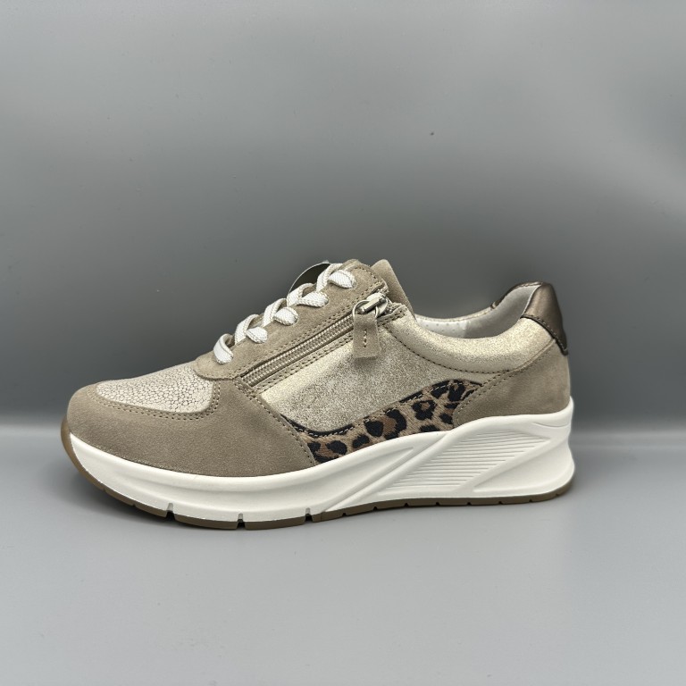 234 Aco Sens sneakers wijdte k beige panter