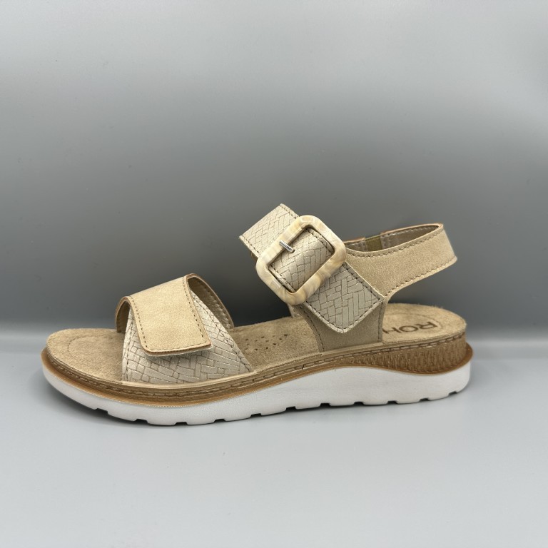 250 Rohde sandalen beige goud