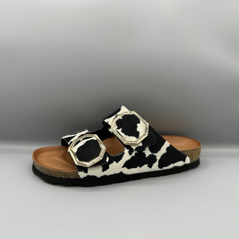 258 Rohde slippers koeienprint