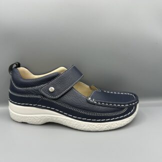 272 Wolky summer bandschoenen donker blauw