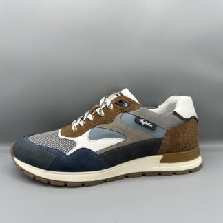 357 Australian sneakers blauw grijs cognac