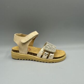 Develab sandalen beige goud