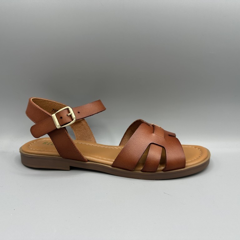 Red Rag sandalen cognac