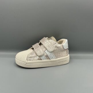 004 Shoesme schoenen met klittenband roze lak kroko