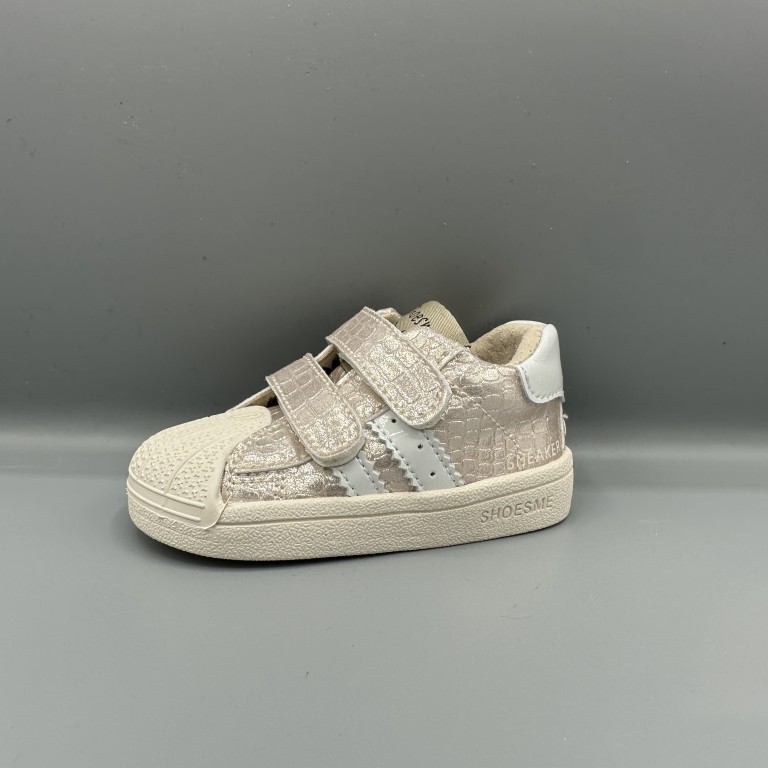 004 Shoesme schoenen met klittenband roze lak kroko