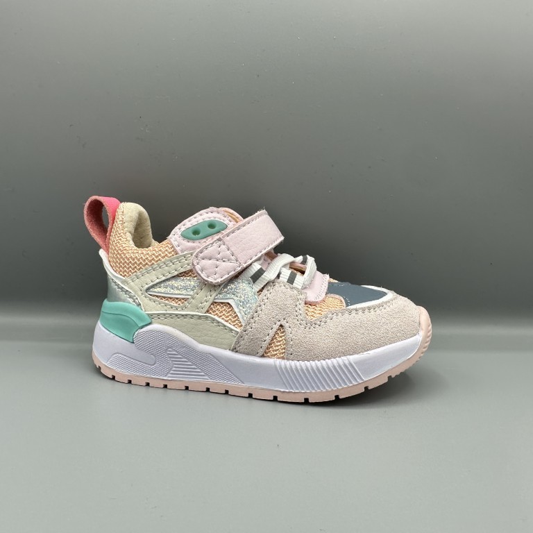 008 Shoesme sneakers roze blauw