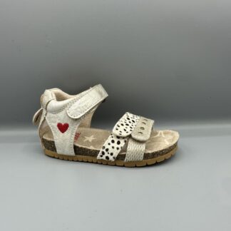 016 Shoesme sandalen beige goud stipjes