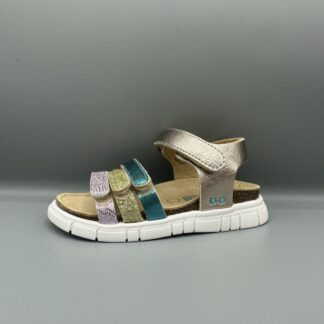 082 Bunnies jr. sandalen goud roze blauw