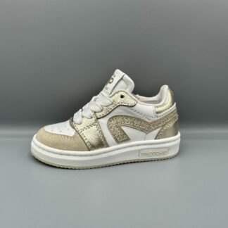 150 Pinocchio sneakers wit beige goud