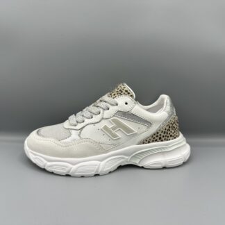 187 Hip sneakers wit grijs panter