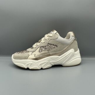 252 Braqeez sneakers beige goud