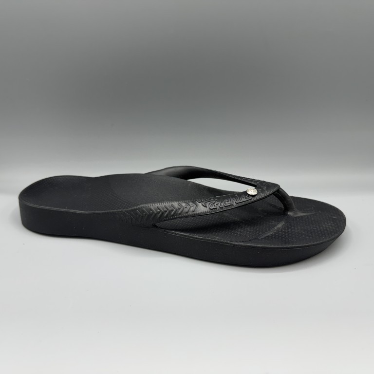 Archies slippers crystal zwart
