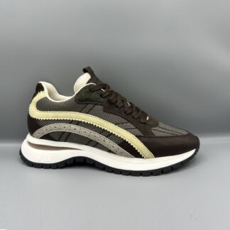 007 VIA VAI sneakers bruin grijs geel