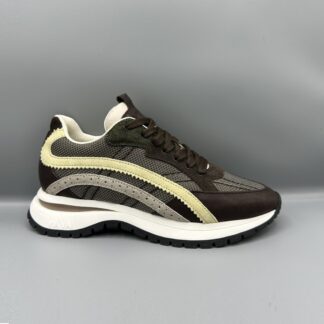 007 VIA VAI sneakers bruin grijs geel
