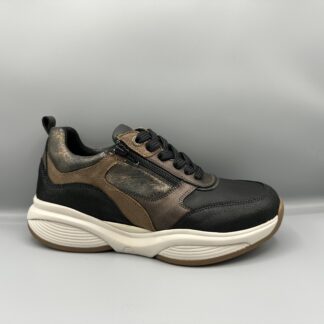 044 Xsensible sneakers zwart brons