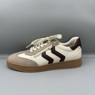 059 Marco Tozzi sneakers beige rood