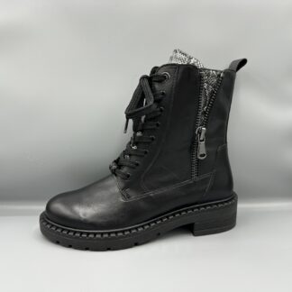 069 Marco Tozzi bikerboot zwart snakeprint
