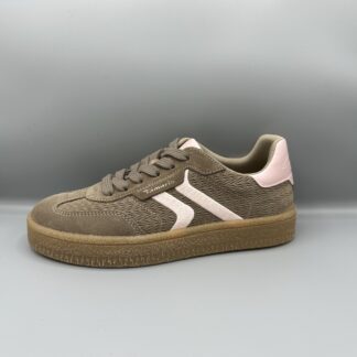 079 Tamaris sneakers taupe roze