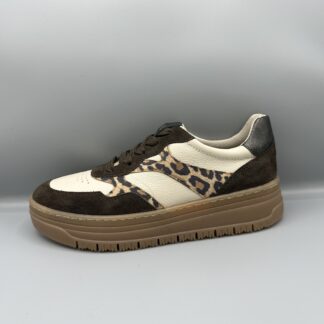 080 Tamaris sneakers beige bruin panter