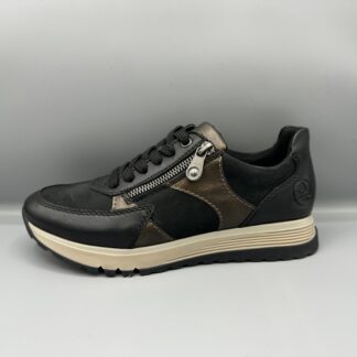 146 Rieker sneakers zwart brons