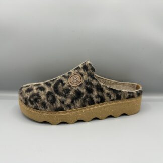 221 Rohde pantoffels panterprint