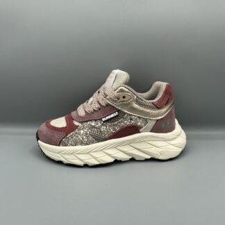 341 Bunnies jr. sneakers rood metallic