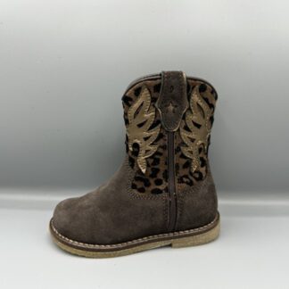 371 Pinocchio western laarsje bruin panter