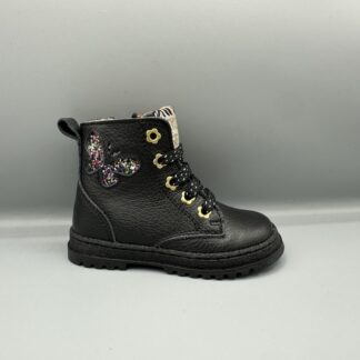 399 Develab bikerboot zwart vlinder