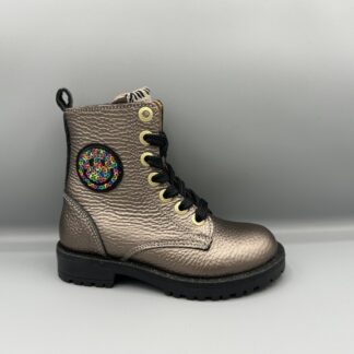 404 Develab bikerboot zilver metallic smilie