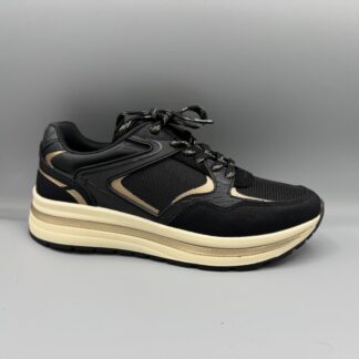 074a Tamaris sneakers zwart goud
