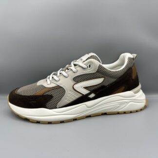 236 HUB sneakers beige bruin cognac