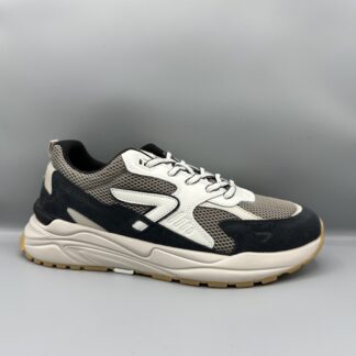 237 HUB sneakers blauw wit grijs